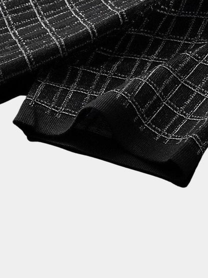 Classic Noir Knit Polo Shirt - Manly Man