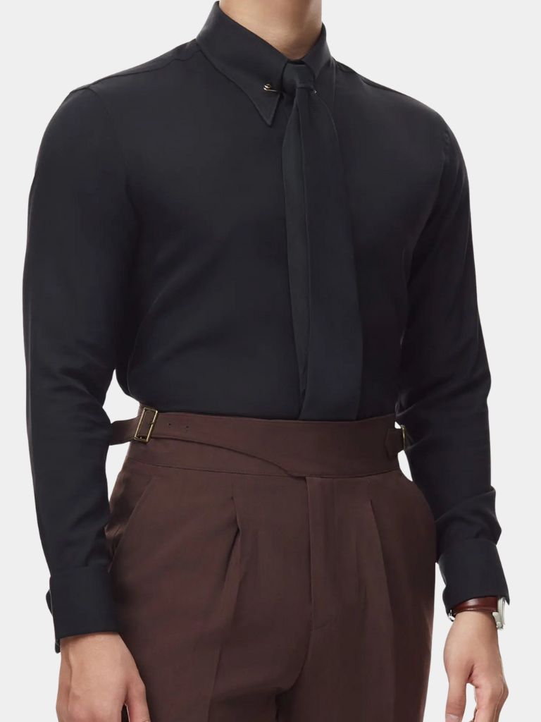 Collar Pin Formal Shirt (Cufflinks) - Manly Man