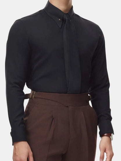 Collar Pin Formal Shirt (Cufflinks) - Manly Man