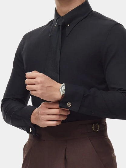 Collar Pin Formal Shirt (Cufflinks) - Manly Man