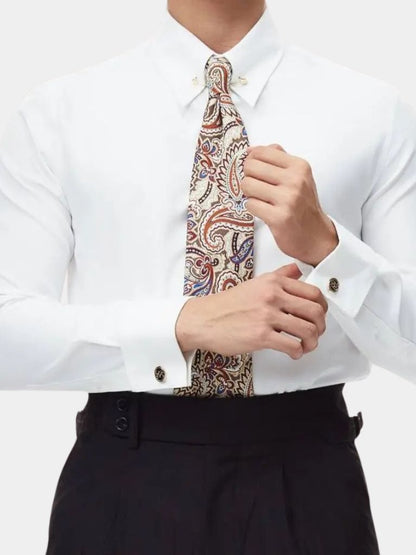 Collar Pin Formal Shirt (Cufflinks) - Manly Man