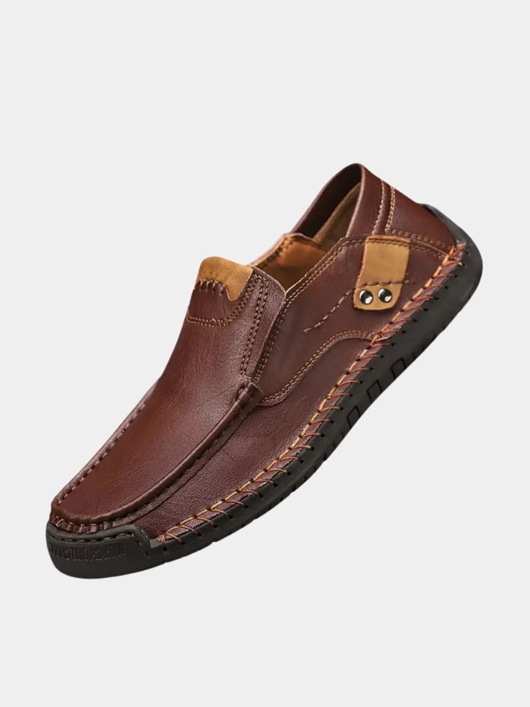 Comfortable Leather Moccasins Shoes - Manly Man