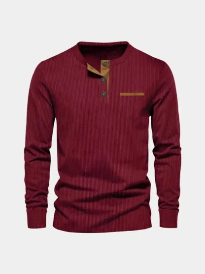 Corduroy Long Sleeve T-Shirt - Manly Man