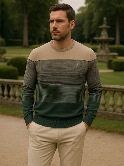 Crew Neck Knitwear Knit Pullover Sweater Jumper - Manly Man