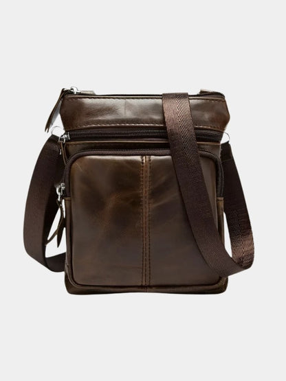 Crossbody Leather Shoulder Bag - Manly Man