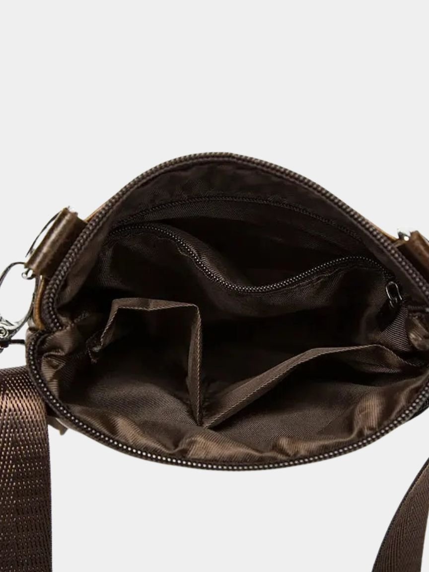 Crossbody Leather Shoulder Bag - Manly Man