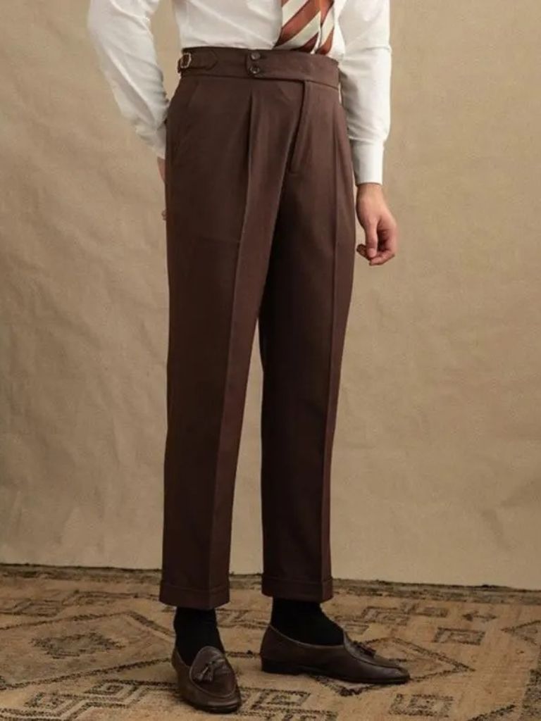 Dark Brown Garbadine Suit - Manly Man