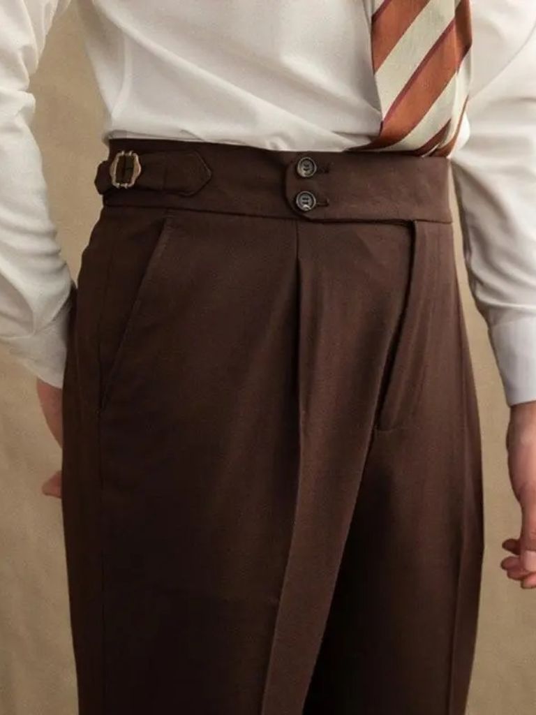 Dark Brown Garbadine Suit - Manly Man