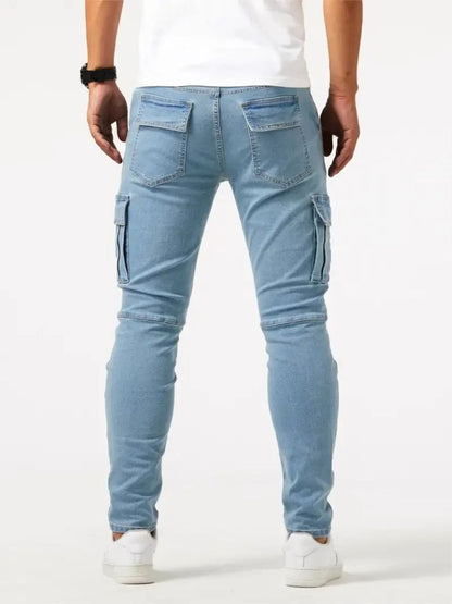 Denim Jeans Cargo Trousers - Manly Man
