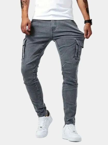 Denim Jeans Cargo Trousers - Manly Man