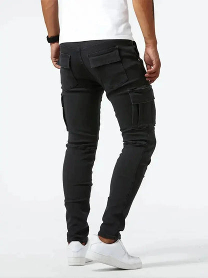 Denim Jeans Cargo Trousers - Manly Man