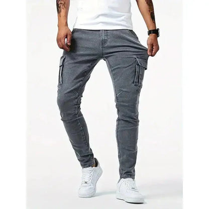Denim Jeans Cargo Trousers - Manly Man
