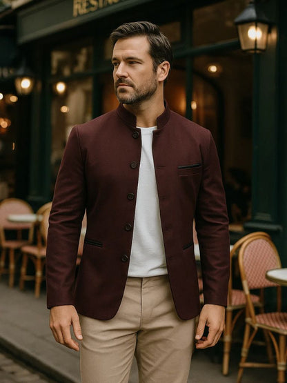 Elegant Collar Jacket - Manly Man