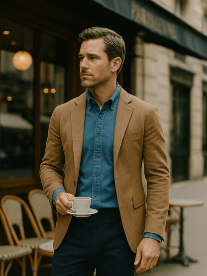 Elegant Denim Shirt - Manly Man