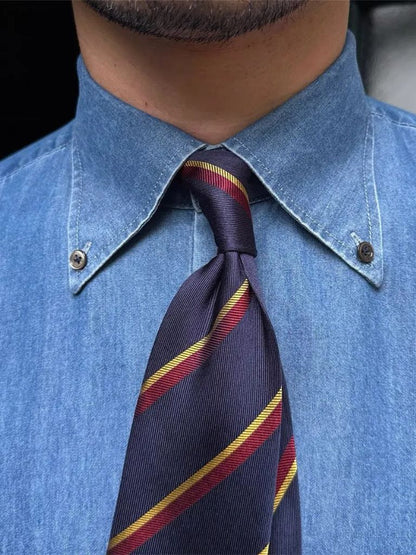 Elegant Denim Shirt - Manly Man