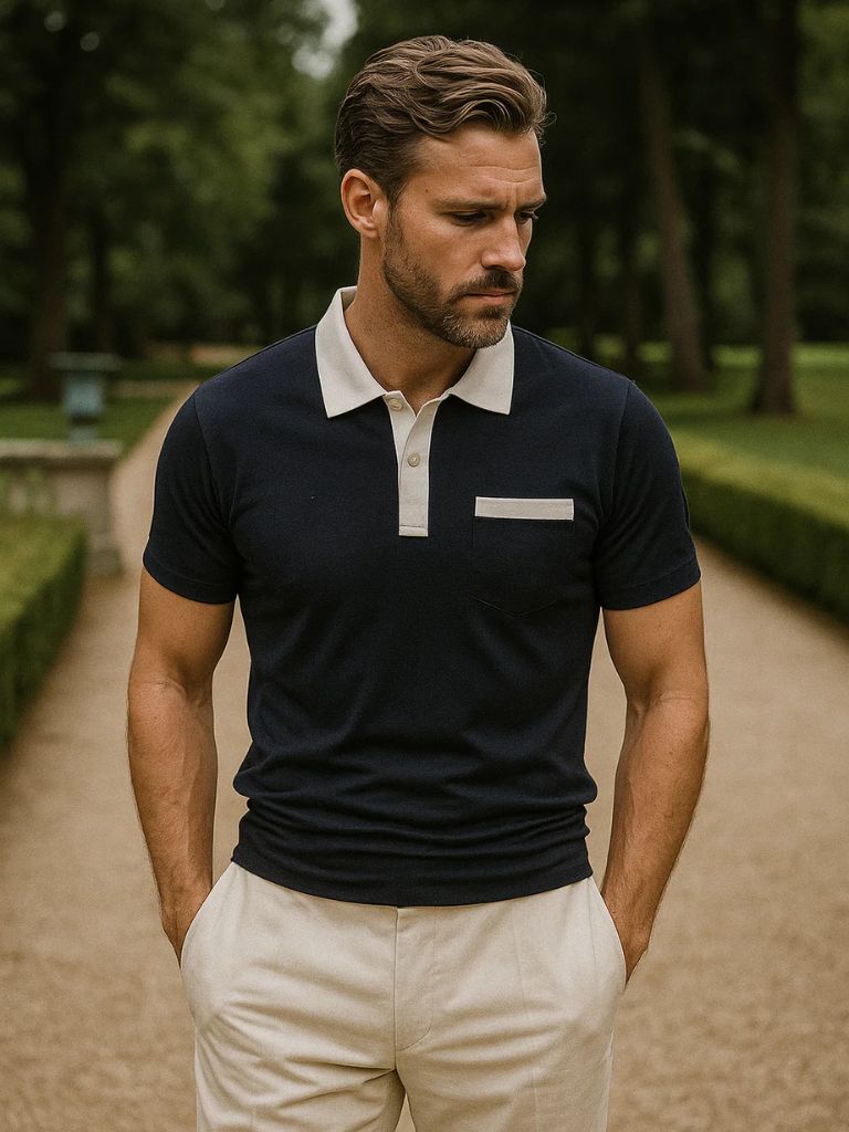 Elegant Golf Polo Shirt - Manly Man
