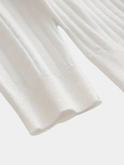 Elegant Open Collar Long Sleeve Polo - Manly Man