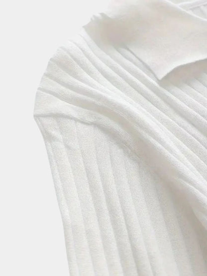 Elegant Open Collar Long Sleeve Polo - Manly Man