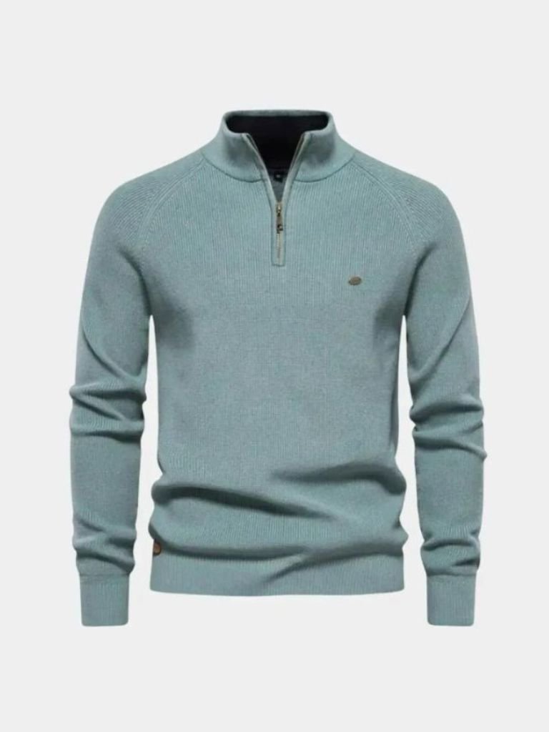 Eleganter Pullover mit Viertelreißverschluss - Manly Man