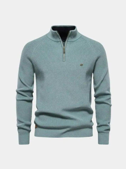 Eleganter Pullover mit Viertelreißverschluss - Manly Man