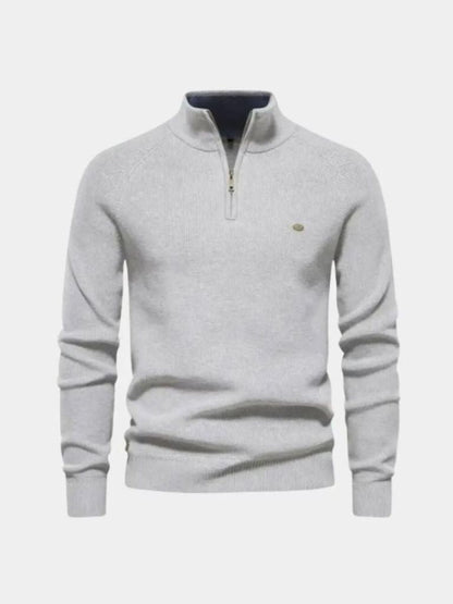 Eleganter Pullover mit Viertelreißverschluss - Manly Man