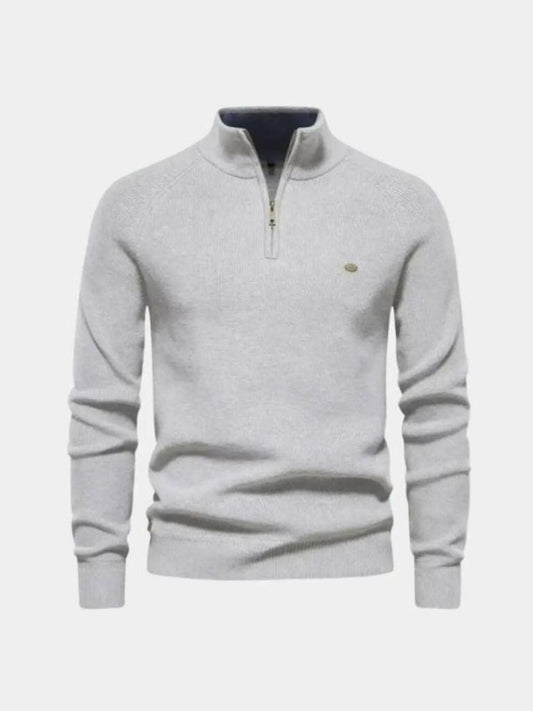 Eleganter Pullover mit Viertelreißverschluss - Manly Man