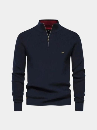 Eleganter Pullover mit Viertelreißverschluss - Manly Man