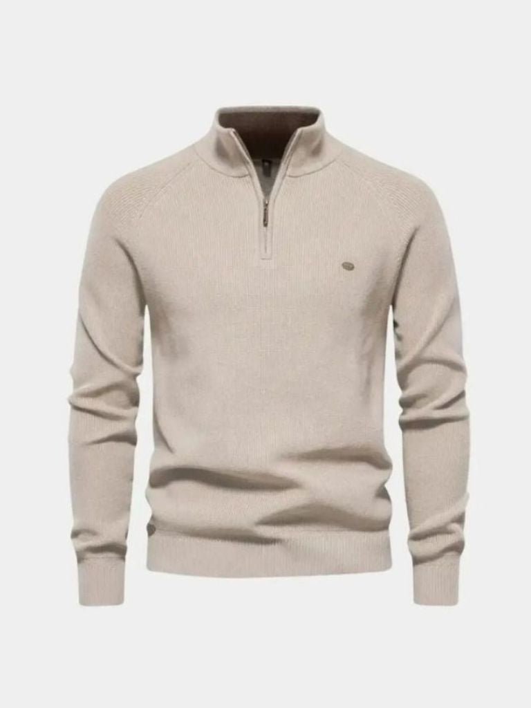 Eleganter Pullover mit Viertelreißverschluss - Manly Man