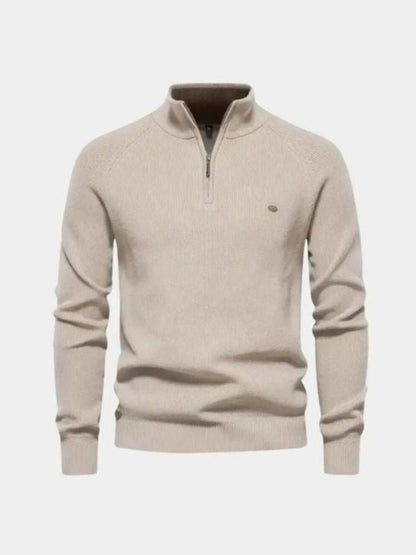 Eleganter Pullover mit Viertelreißverschluss - Manly Man
