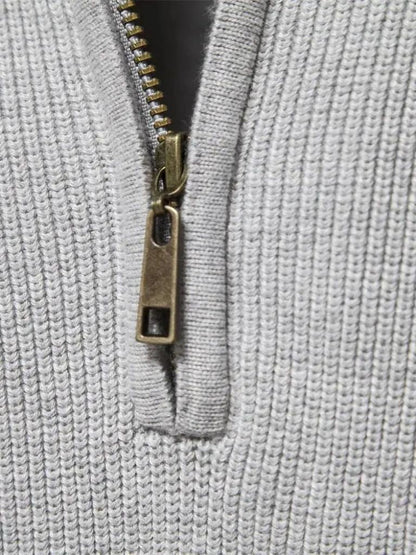Eleganter Pullover mit Viertelreißverschluss - Manly Man