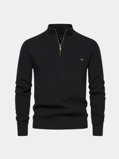 Eleganter Pullover mit Viertelreißverschluss - Manly Man