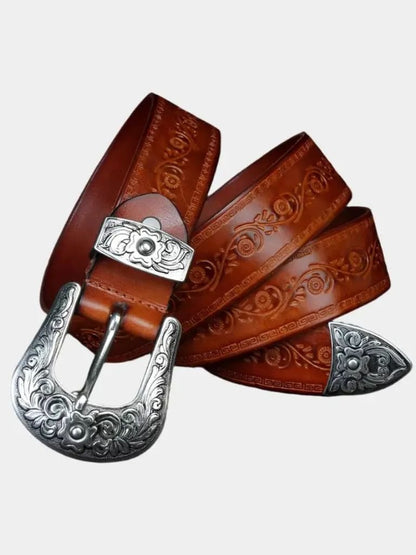 Elegant Western Leather Belt - Manly Man