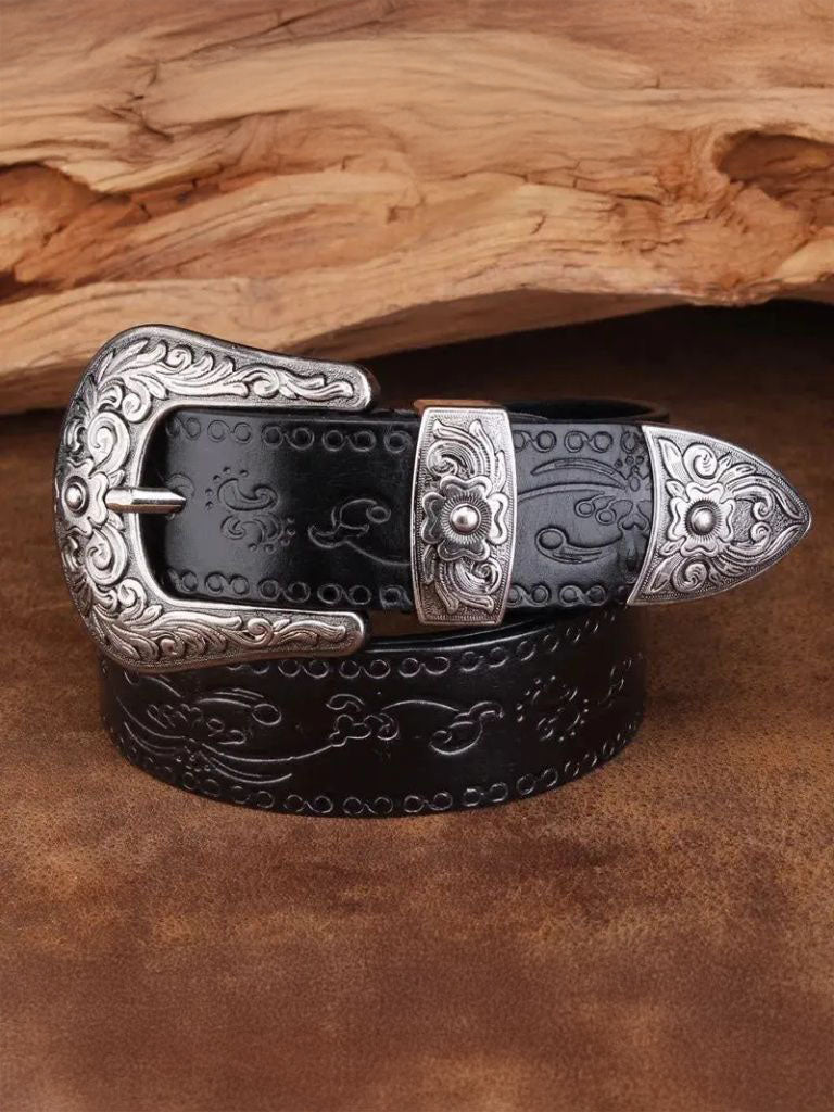 Elegant Western Leather Belt - Manly Man