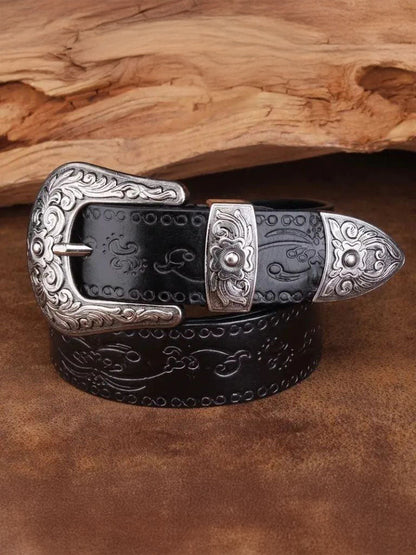 Elegant Western Leather Belt - Manly Man