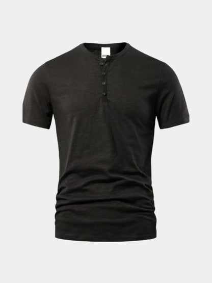 Essential Casual Henley Neck T-Shirt - Manly Man