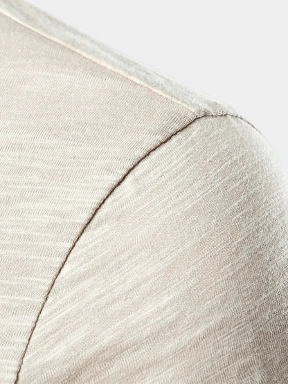 Essential Casual Henley Neck T-Shirt - Manly Man