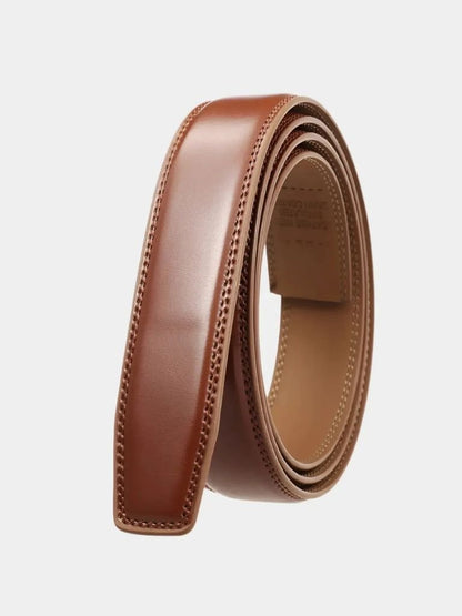 Essential Elegant Leather Belt Without Buckle - Manly Man