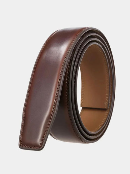 Essential Elegant Leather Belt Without Buckle - Manly Man