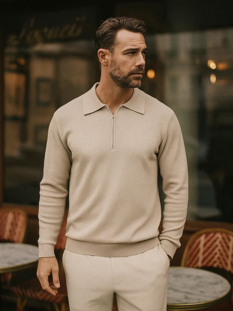 Essential Half Zip Sweater - Manly Man