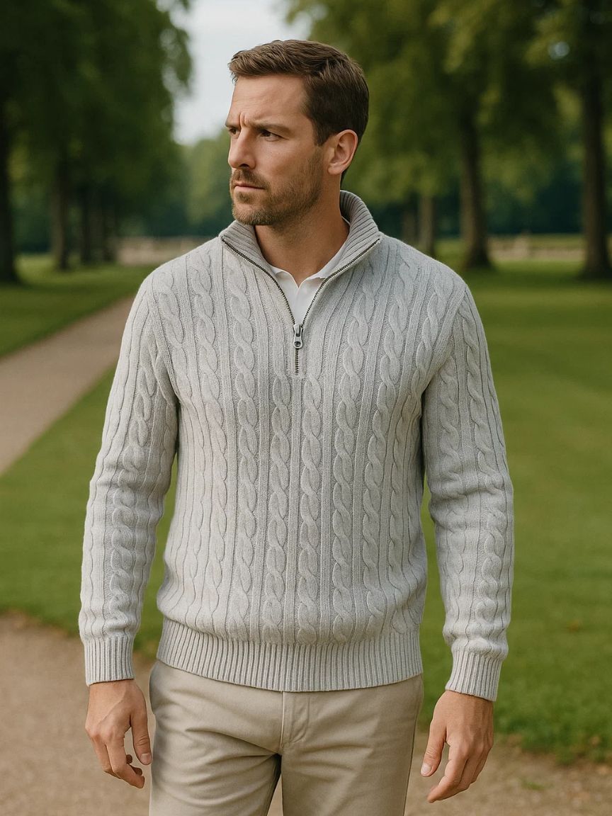 Essential Half Zip Sweater - Manly Man