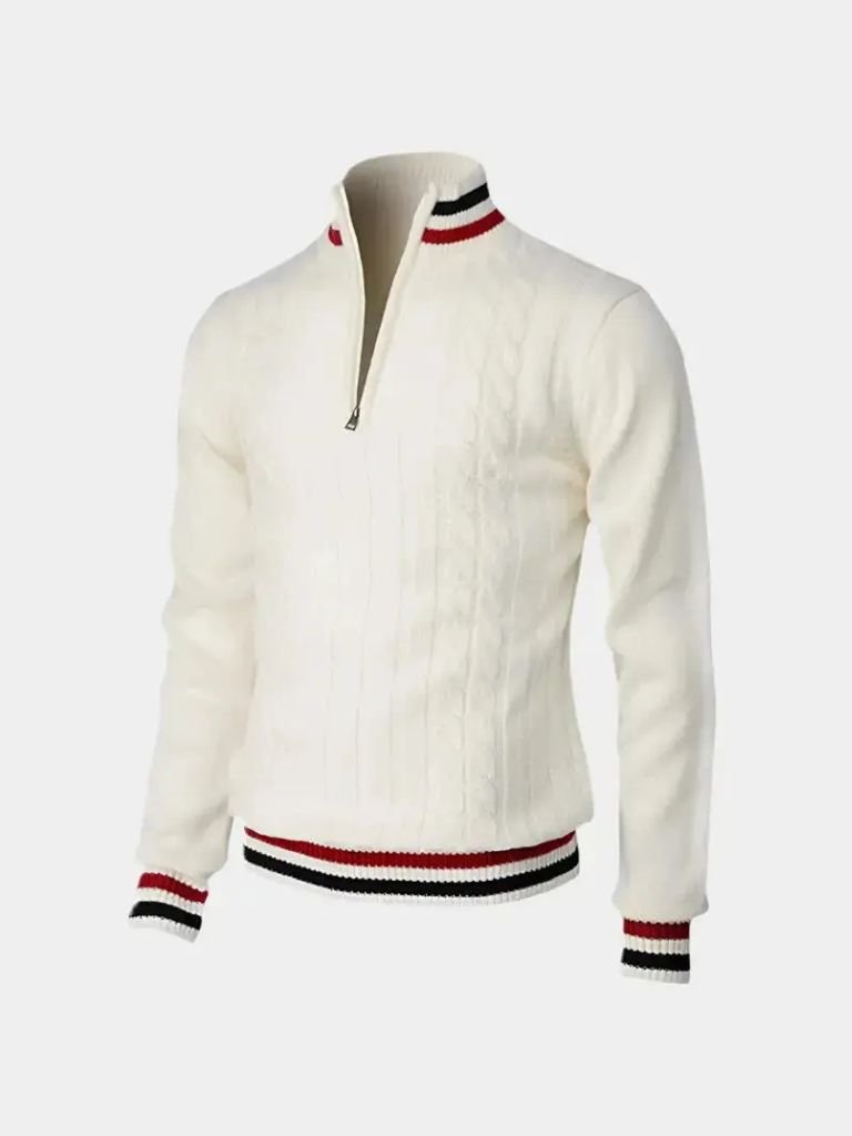 Essential Half Zip Turtleneck Sweater - Manly Man