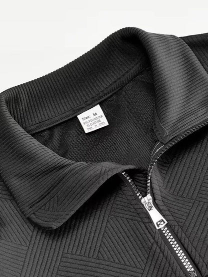 Essential Henley Pullover mit Viertelreißverschluss - Manly Man