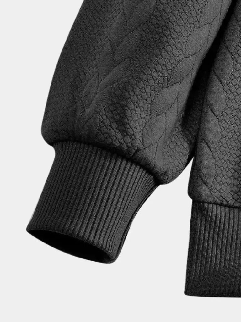 Essential Henley Pullover mit Viertelreißverschluss - Manly Man