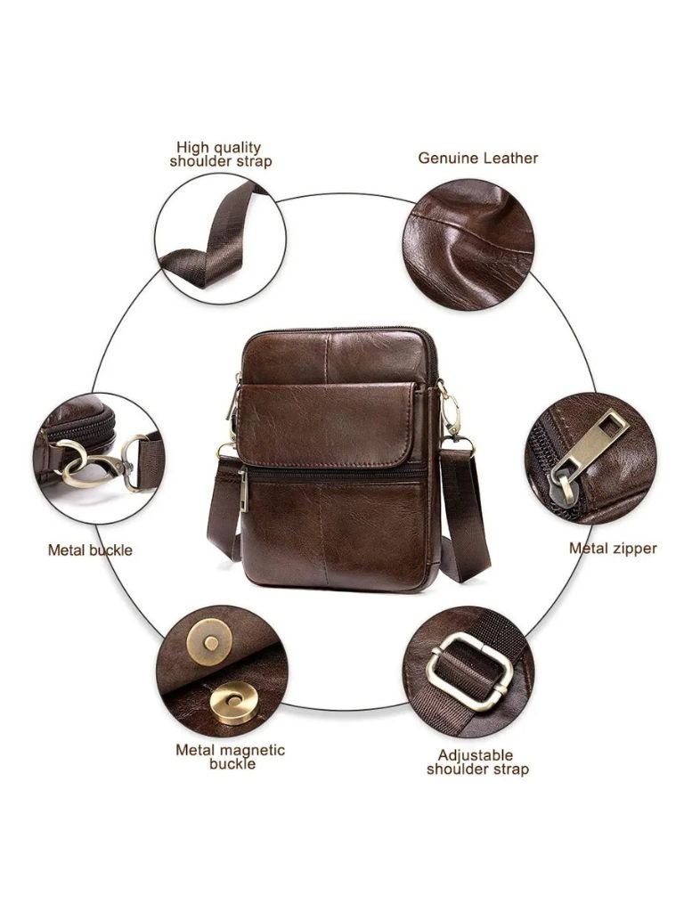 Essential Leather Shoulder Bag - Manly Man