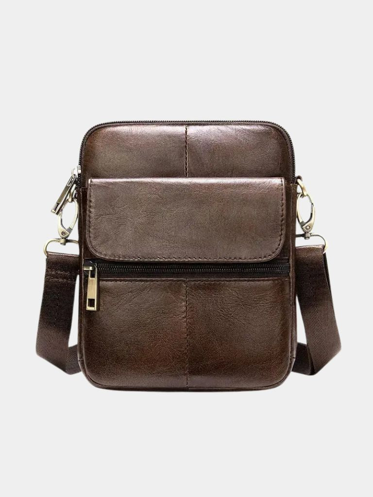 Essential Leather Shoulder Bag - Manly Man