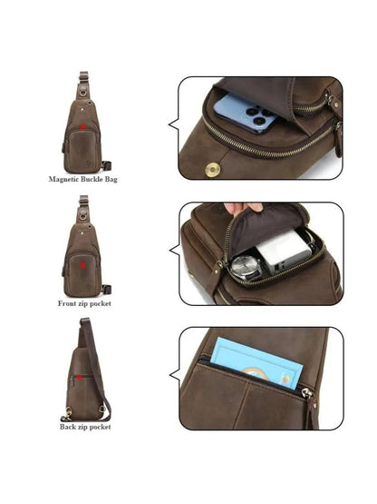 Essential Leather Shoulderbag - Manly Man