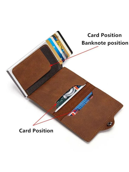 Essential Modern Wallet with AirTag Holder RFID Blocking - Manly Man