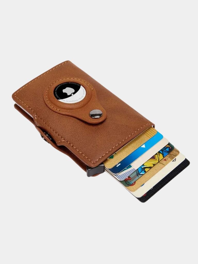 Essential Modern Wallet with AirTag Holder RFID Blocking - Manly Man