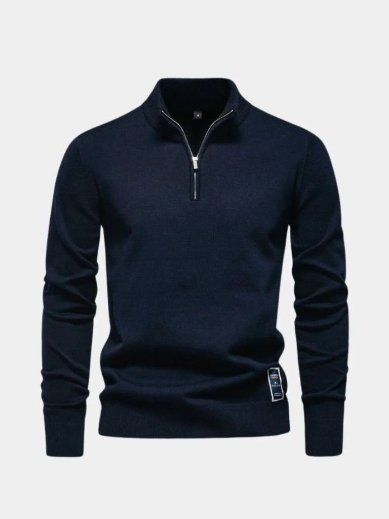 Essential Quarter-Zip Jumper Sweater - Manly Man