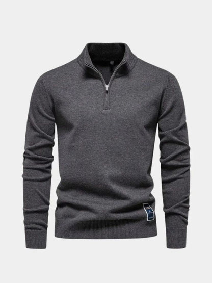Essential Quarter-Zip Jumper Sweater - Manly Man